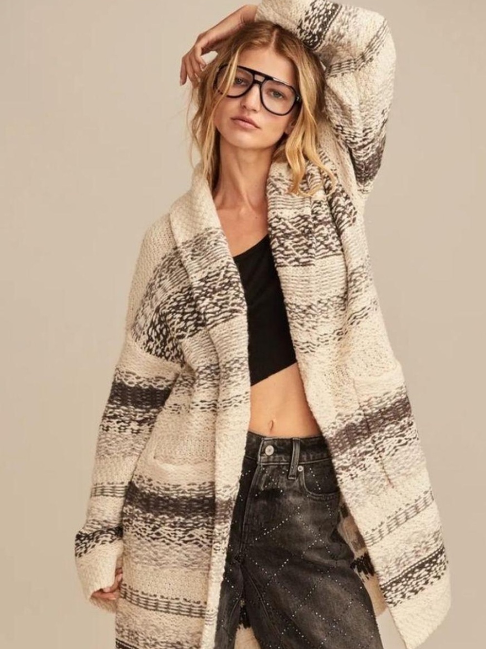 Lucky Brand fairisle coatigan